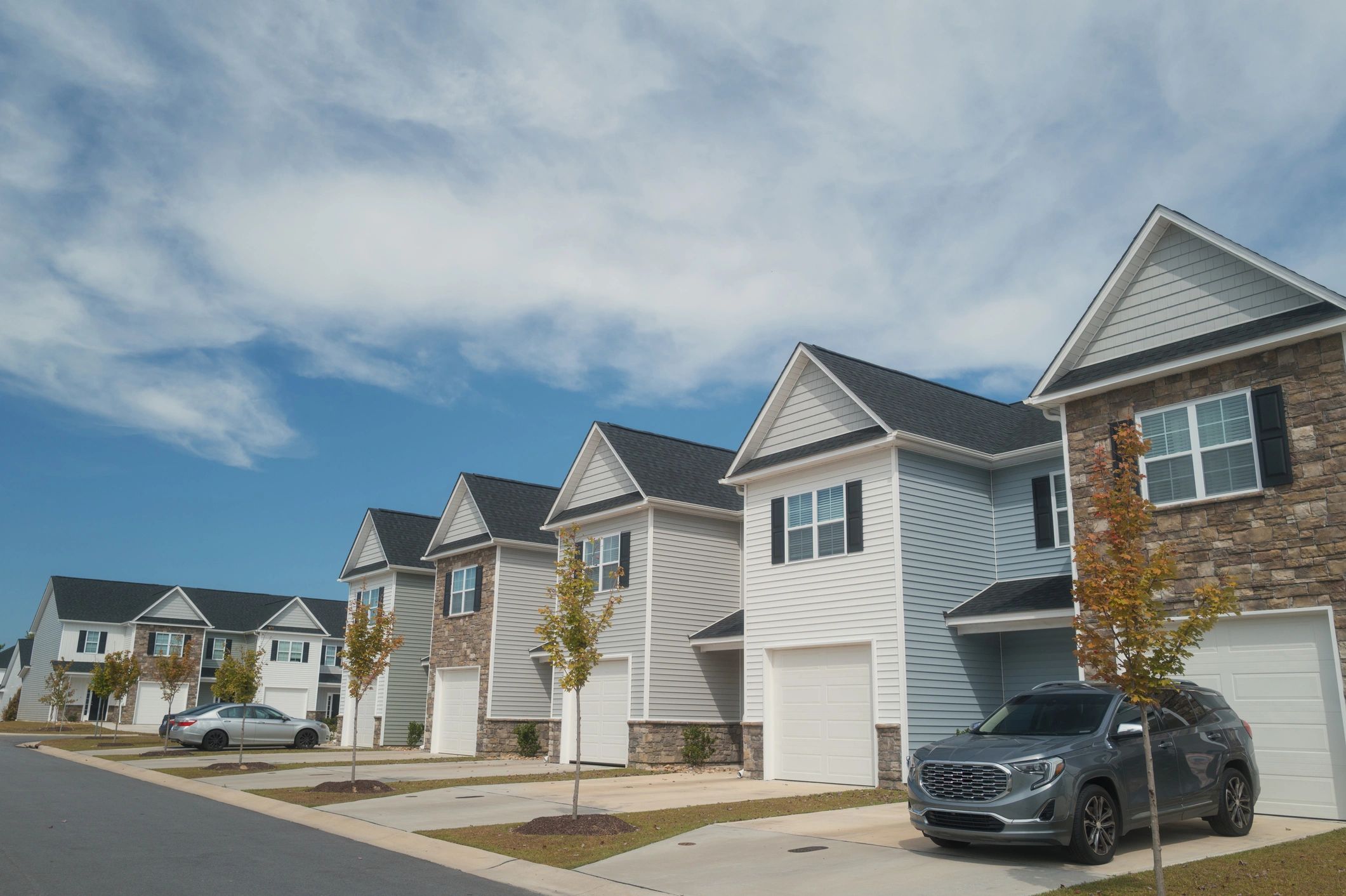 Residential townhouses exterior